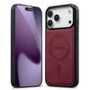 Магнитный кожаный чехол для телефона iPhone 18 Pro Max 17 16 15 14 13 12 Износостойкий для Magsafe Ударопрочный чехол