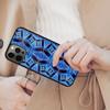 Blue Based Abstract Pattern Magnetic Phone Case For APPLE iPhone 17 Air 16 14 13 12 Pro Max 15 Plus Wireless MagSafe Cover