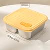 WORTHBUY 304 Stainless Steel Lunch Box With Lid Portable Fruit Salad Food Container Stackable Leak Proof Bento Box For Student