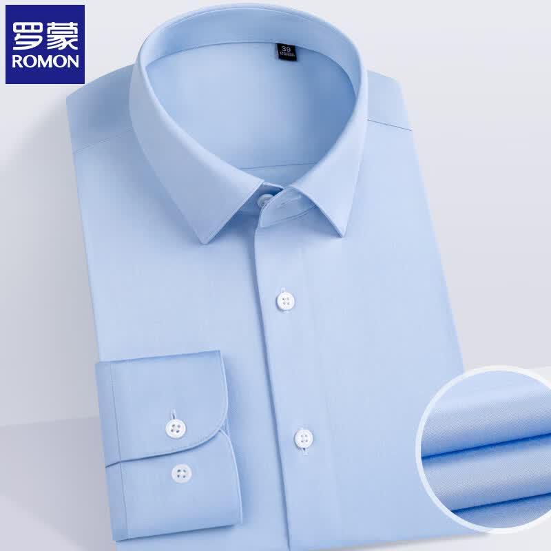 ROMON Мужская деловая рубашка из 100% хлопка, 230 нитей, не требующая глажки