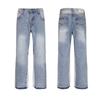 Gallery Dept Basic Washed Flare Jeans Blue Patchwork Denim Pants Men Women