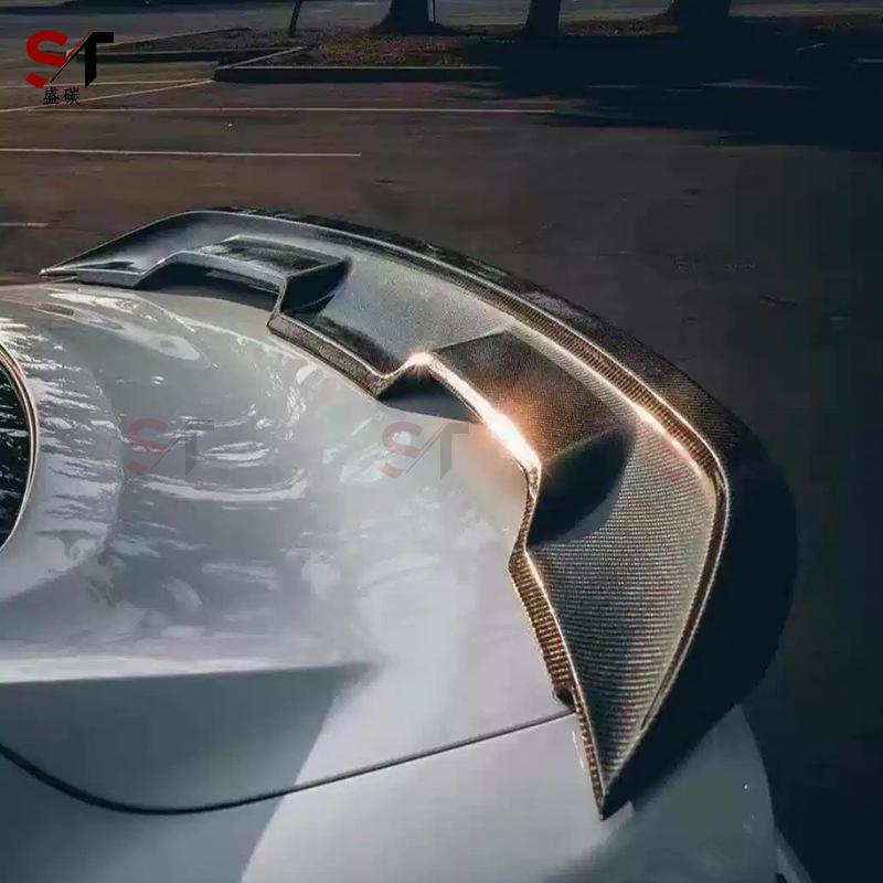 Задний спойлер-утиное крыло из углеродного волокна в стиле Ford Mustang GT500, боковой дефлектор