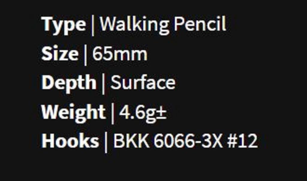 Malosi EC65F-FT Карандаш Микро Эхо 65F Плавающая Приманка Мороз (0481)
