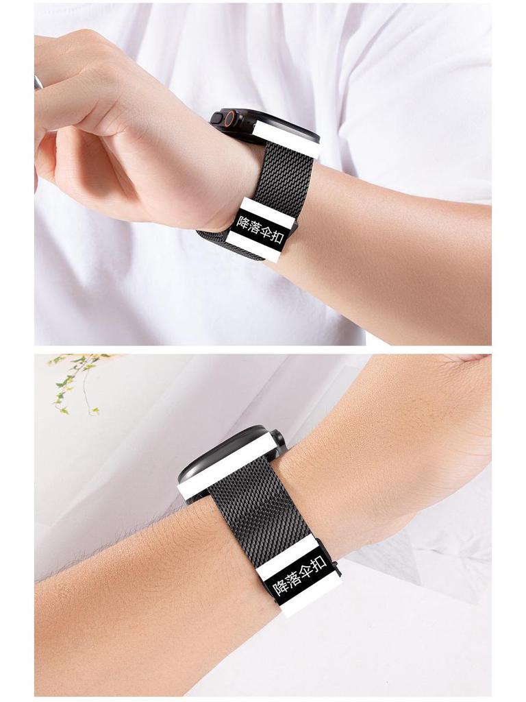 Оригинальный миланский стальной ремешок для Apple Watch Ultra2, iWatch10
