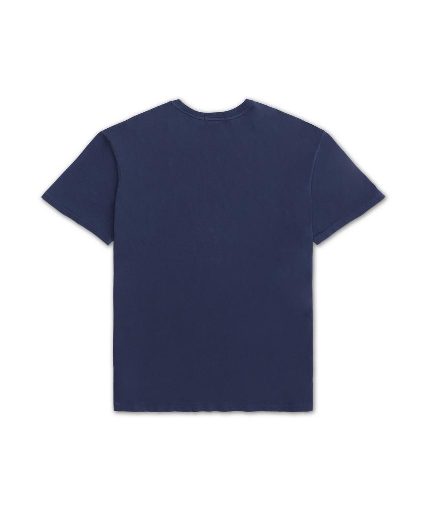 POLO RALPH LAUREN Классический крой Хлопковая футболка с графическим принтом - Синяя