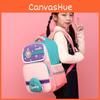 Lovely Kindergarten Backpack For Girls Boys With Colorful Splicing Double Shoulder Bag