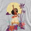 Moana Childrens/Kids Heart Sunset Heather Hoodie