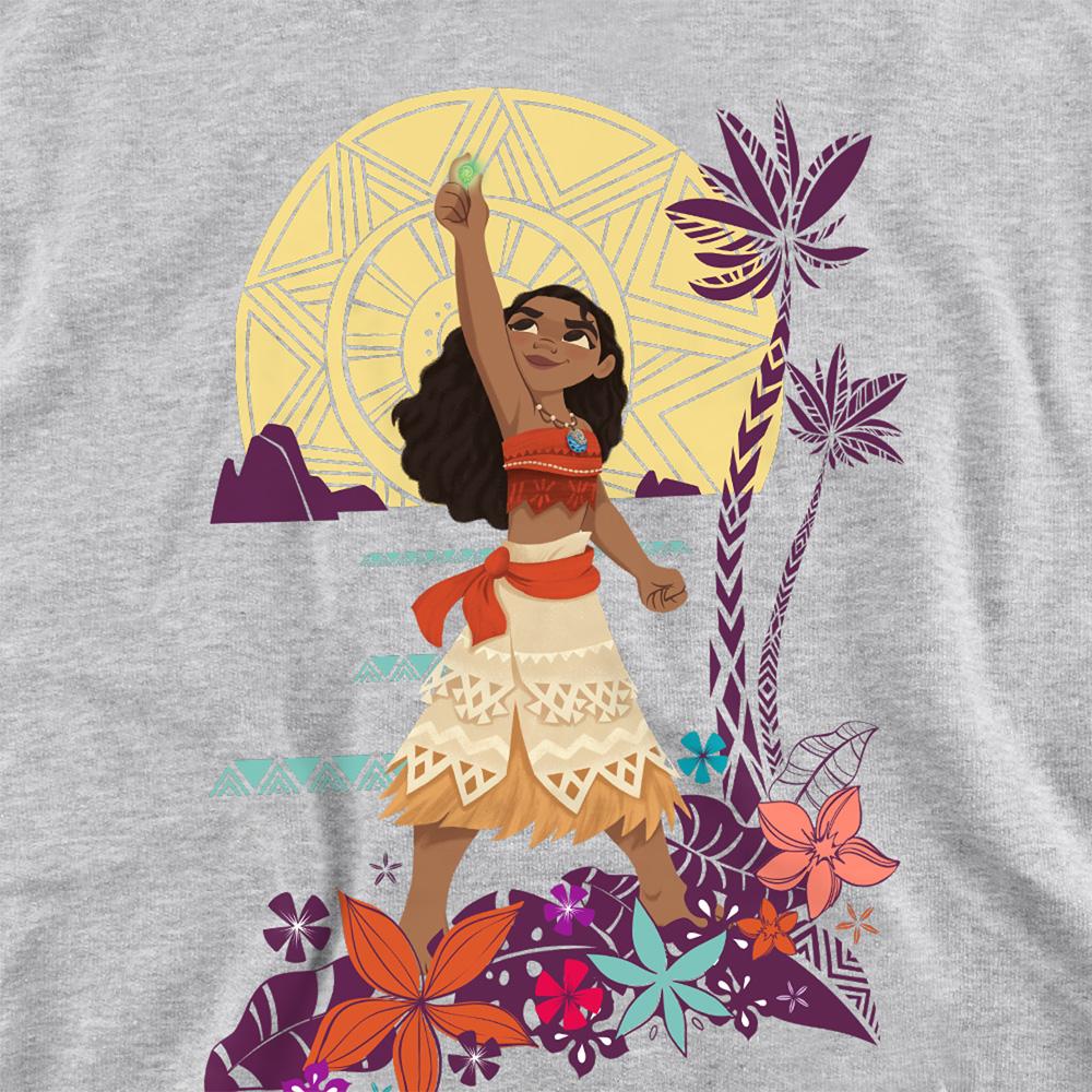 Moana Childrens/Kids Heart Sunset Heather Hoodie