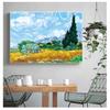 Posters and Prints Wall Picture for Living Room Harvest At La Crau by Van Gogh Landscape Oil Painting Reproductions On Canvas