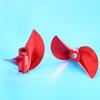 1pc 4.76mm 3/16'' CNC Red 2Blades Aluminium Propeller Left/Right D38/40/41/42/43/44/45/46/48/51/52mm for RC Shrimp Boat Cat Boat