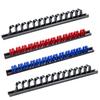 Laofeei Screwdriver Holder Tool Holder Tool Holder Pliers Wall Hanging Garage Storage Rack Mounting Screws Included Set of 4 (Black2, Red, Blue)