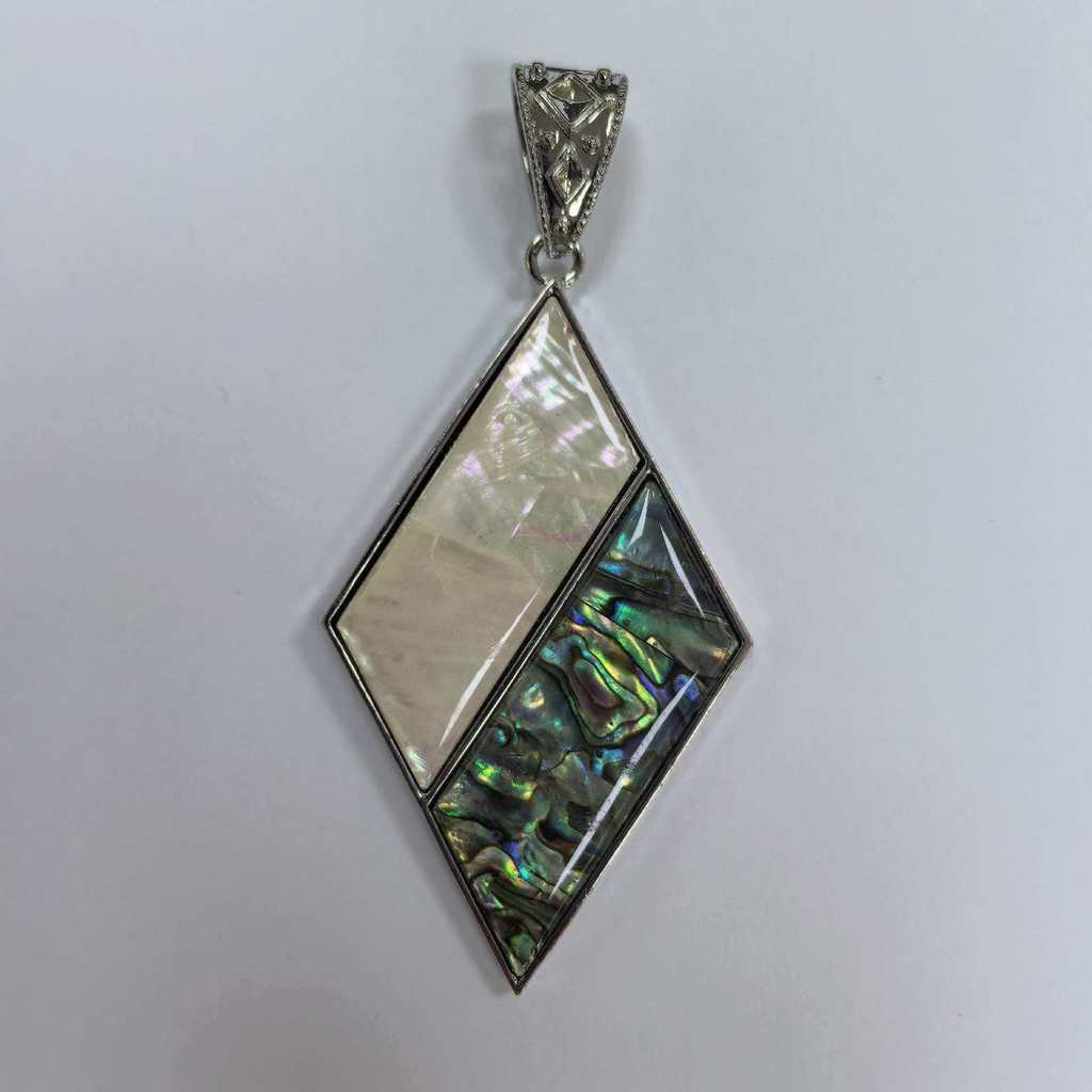 Geometric Shell Pendant Necklace Jewelry Making Accessory For Diy Crafts