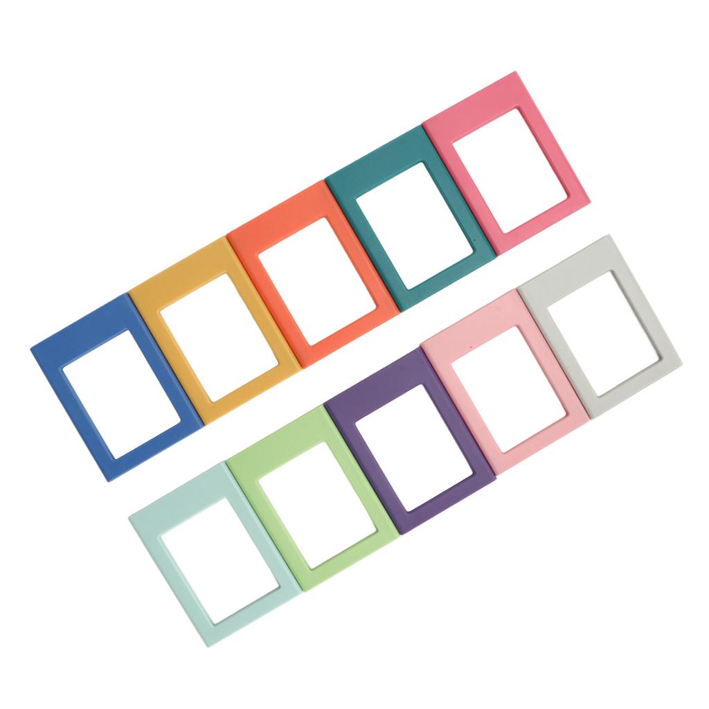 10Pcs 3 Inch Refrigerator Magnets Picture Frames Fridge Magnetic Photo Frame for File Cabinets Storage Cabinets