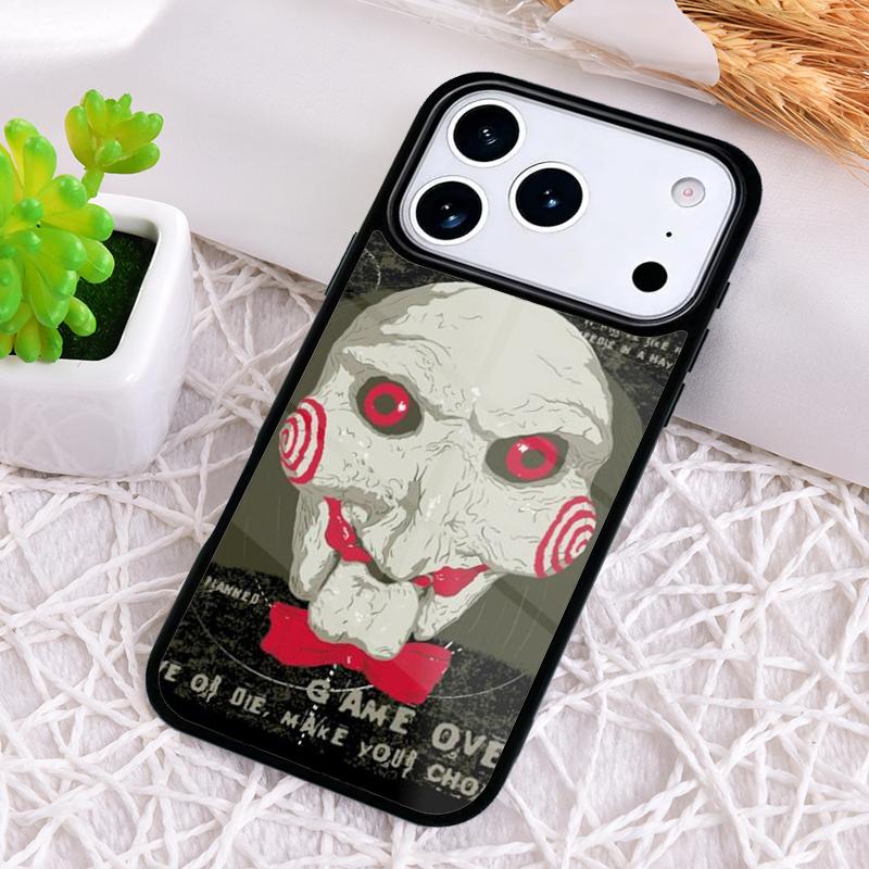 Jigsaw Saw Phone Case for iPhone 17 Air 16 15 11 12 14 13 Pro Max Shockproof Cover