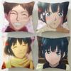 Malevolent Spirits Mononogatari Cushion Cover Soft  EasyWash Pillow Case  Versatile for Couch Bed Travel and Office