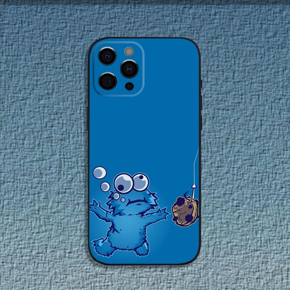 Funny C-Cookie-M-Monster Phone Case For iPhone 16,15,14,13,12,11,Pro,X,XS,Max,XR,Plus,Mini Soft Black Cover