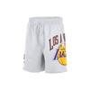 Los Angeles Lakers NBA Knit Letter Print Straight Shorts Men Bottoms Birch DB1954-051