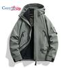 Cozy Up Men's Jacket 3 In 1 Waterproof Winter Jacket Snow Jacket Windproof Hooded with Inner Warm Fleece Coat