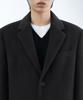 Musinsa Standard Cashmere Blend Masculine Chesterfield Long Coat [Charcoal Grey]