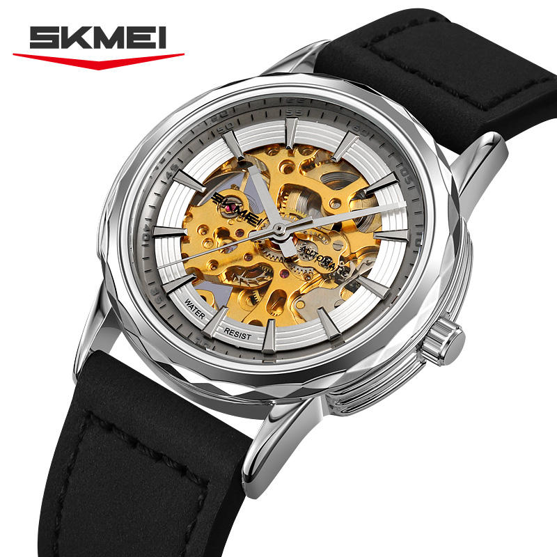 Steel Strip Men's Watches Fully Transparent Dial Automatic Mechanical Watch Waterproof Hardlex Mirror Surface