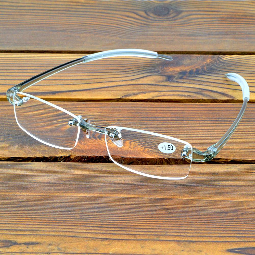 Прямоугольная прозрачная оправа, легкие очки без оправы, противоусталостные линзы с многослойным покрытием, модные очки для чтения от +0,75 до +4