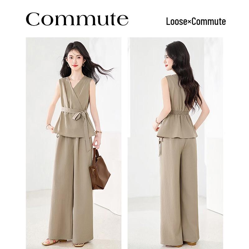 Women's Summer Chic V-neck Sleeveless Set