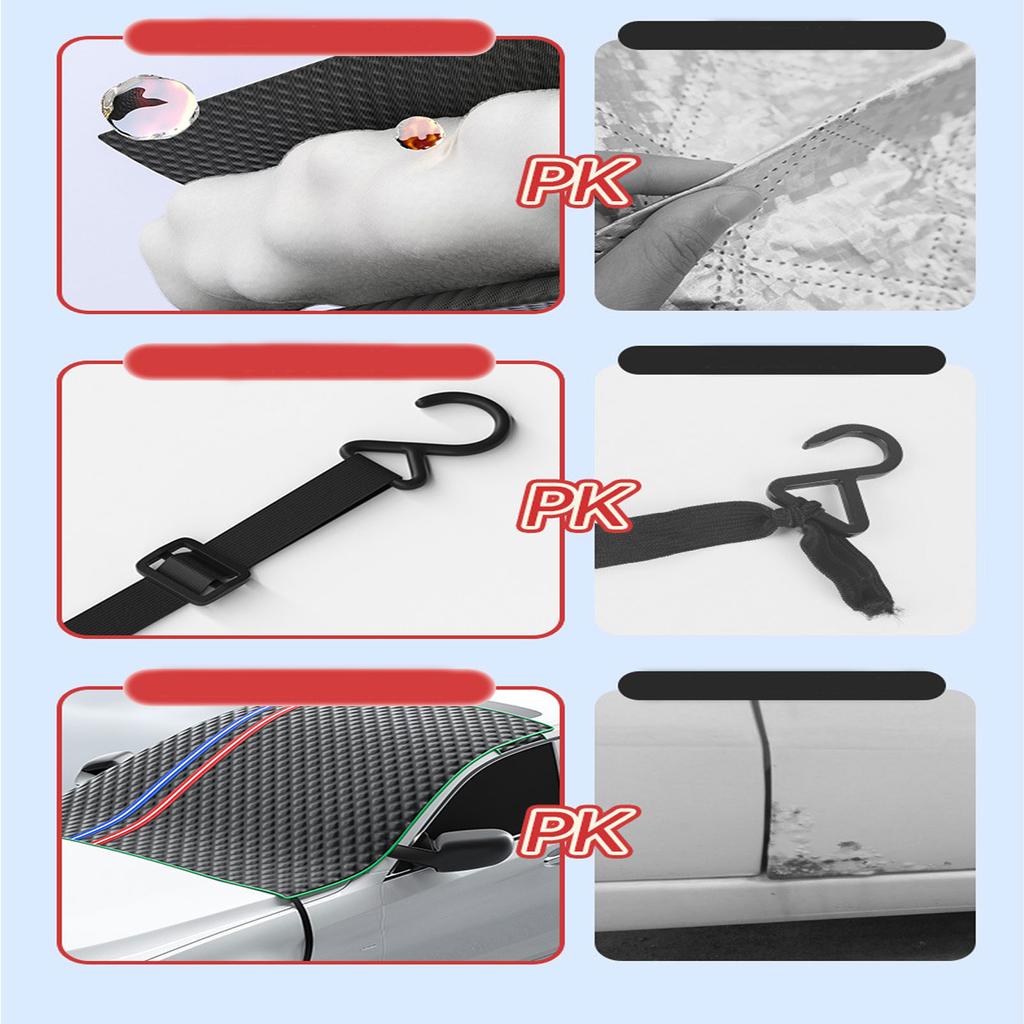 Автомобильный щиток от снега, защита от замерзания, защита от замерзания, лобовое стекло, солнцезащитный козырек, утолщенный щиток от снега, автомобильное пальто 1 шт.