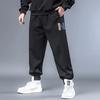 Plus Size Men's Casual Trousers: Trendy Cuffed, Loose-Fit, Flattering Sports Pants