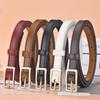 Small Belt Women'S Pin Buckle Simple Thin Belt Women'S Decoration With Dress Sweater Jeans Belt