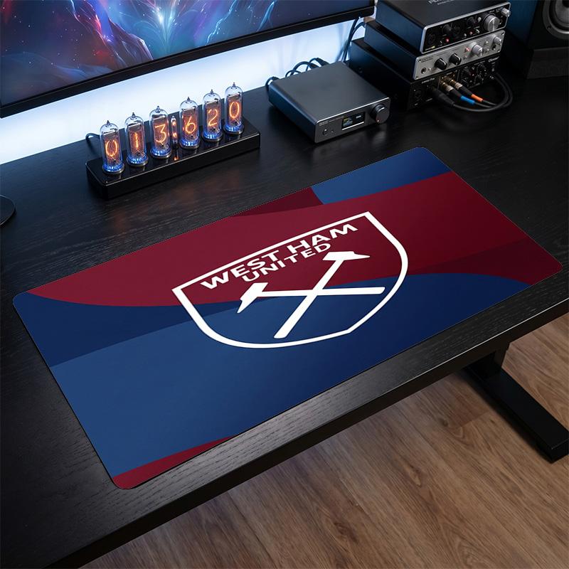 West Ham United Футбольный Принт Большой Коврик для Мыши, Противоскользящий Расширенный Игровой Коврик для Стола для Офиса Дома