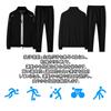 Hyjkl Tracksuit Plus Solid Running Men's Set, Size, Color, Sportswear, Breathable, Moisture-Wicking, Quick-Drying, Wear, Casual, Stylish, Spring,