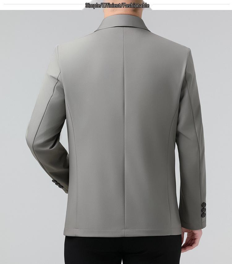 Men's Spring/Autumn Jacket - Thin, Middle-Aged Business Casual Lapel Top