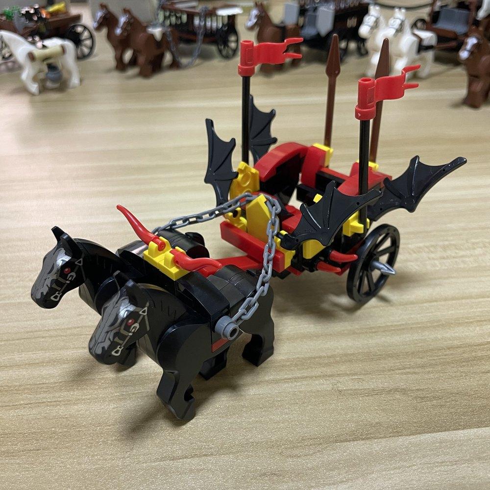 Building Blocks Moc Carriage Medieval Chariot Paddy Wagon Military Weapons Accessories Weapons Assembly Scene Model