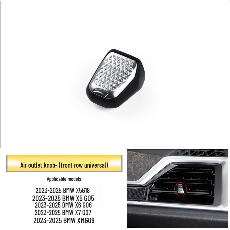 Комплект для ремонта воздуховодов BMW X5/X6/X7: Вал ручки регулировки и рамка панели