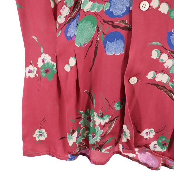 Ralph Lauren Цветочная рубашка с коротким рукавом, открытым воротником, 4 розовых, женская, б/у