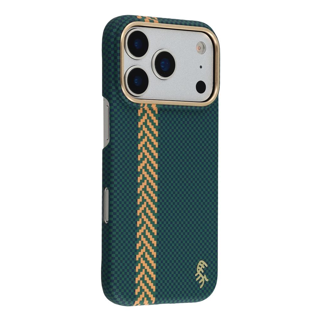 X-LEVEL For iPhone 17 Pro Max Case Compatible with MagSafe Lacquered "Horse" Character Carbon Nanofiber PC Phone Cover