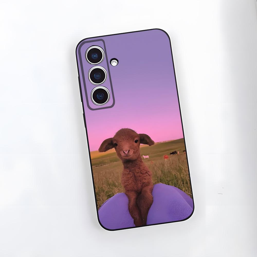 Мультяшная милая овечка Чехол для телефона Samsung S26 S25 Plus S20 S20 Plus S22 Ultra S23 FE S21 Plus S21 Ultra Мягкий чехол