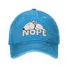 Custom Cotton Nope Bull Terrier Dog Baseball Cap Outdoor Women Men's Adjustable Dad Hat Autumn