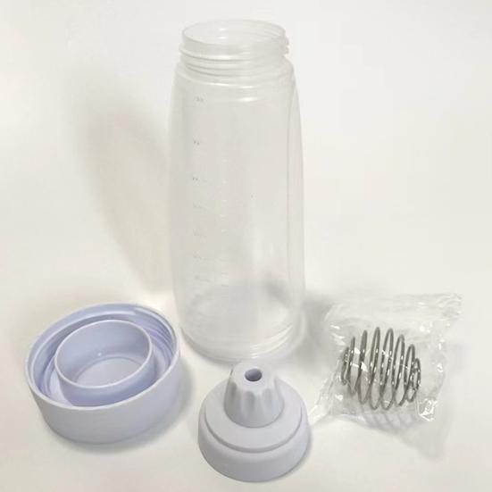 1/2Pcs Batter Mixing Bottle with Blender Ball Wire Whisk Easy Clean Pancake Batter