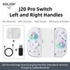 Беспроводной геймпад Aolion J20 Knight с левым и правым переключателями, джойстиком на датчиках Холла, датчиком движения, настраиваемый для аксессуаров Nintendo Switch Joy-Con