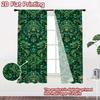 2D FLAT PRINTING 2pcs Curtains (Without Rod) Mythical Jungle Creatures Fashionable Popular Curtains Prints Light Filtering