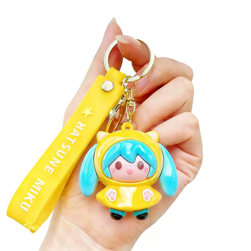 Новый брелок Hatsune Miku Милая девушка Мику Серия «Дождливый день Подвеска для сумки Изысканная подвеска для рюкзака Рождественский подарок для ребенка