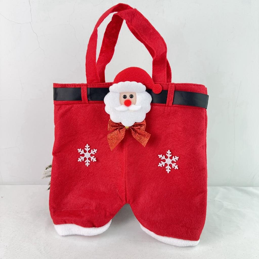 Украшение бантом Рождественские штаны Штаны Клауса Подарочный пакет Мешок для конфет Подарочный пакет Детский праздничный пакет для закусок Подарочный пакет