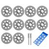 10Pcs/1Set With Hole Diamond Cutting Discs 22mm Diamond Cut Off Rotary Tool