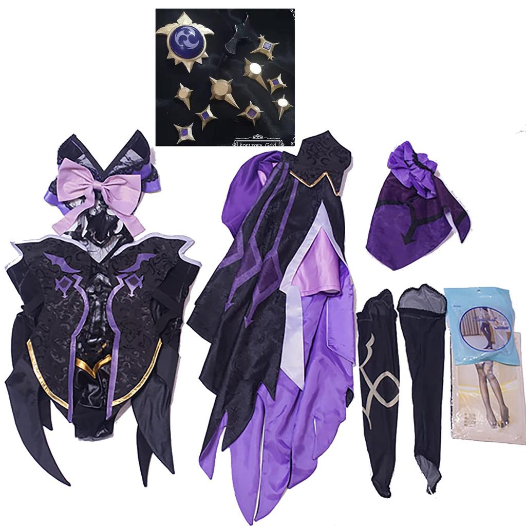 [NOKIJP] Костюм для косплея Genshin Impact: Фишль Монд, Принцесса Осуждения! Геншин Удар: Призрачный ворон (Фишль, М)