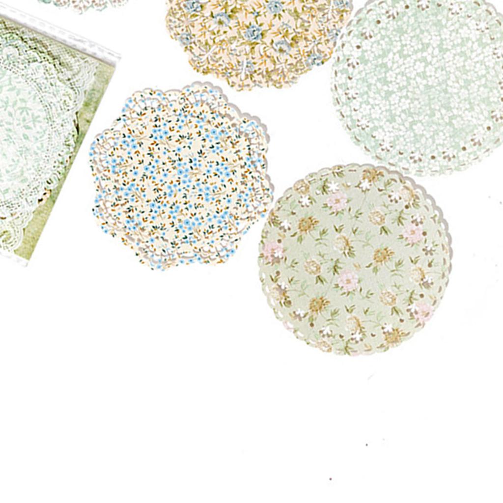 10 шт. кружевные бумажные наклейки декоративные винтажные вырезанные кружевные наклейки для скрапбукинга для ведения журнала Pho