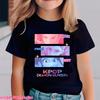 Горячая детская футболка Kpop Охотники на демонов с коротким рукавом для мальчиков Детская футболка Kpop Охотники на демонов Харадзюку футболка для мальчиков и девочек