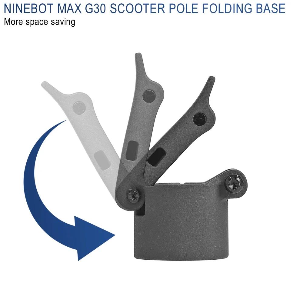 Folding Pole Base for Ninebot NO.9 Max G30 Electric Scooter Aluminum Alloy Function Spring Buckle Repair Replacement Parts