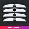4 Pieces Anti-collision Strip Protective Stickers With Car Logo For Volkswagen VW Golf Jetta Passat mk4 mk5 mk6 CC B5 B6 B7 Golf zf4