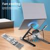 Computer Stand Laptop Holder with Cooling Fan High Stability Height Adjustable Universal Portable Notebook Laptop Bracket